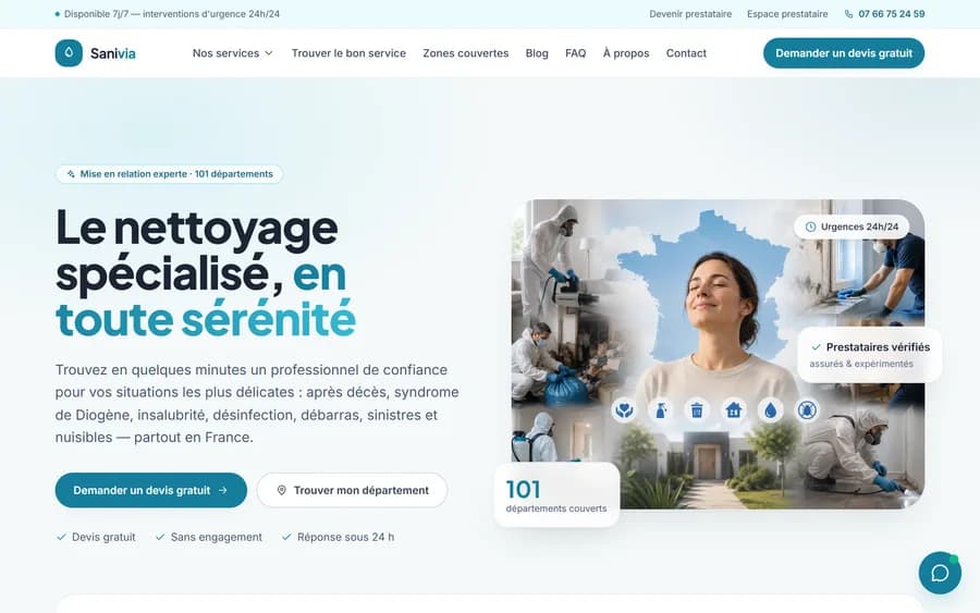 Aperçu de la réalisation Sanivia par Altensya